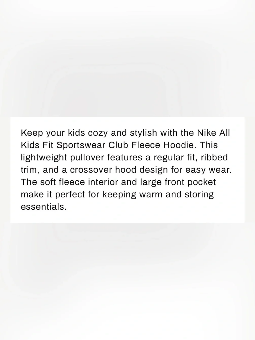 Nike comfortable hooded